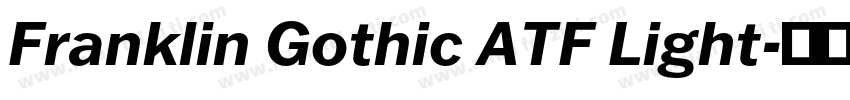 Franklin Gothic ATF Light字体转换